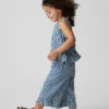 Ensemble pour Bébé & Enfant en denim vichy à ourlet volanté