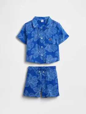 Ensemble pour Bébé & Enfant en gaze de coton à motifs floraux