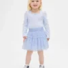 Ensemble pour bébé & enfant en maille côtelée et tulle