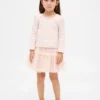 Ensemble pour bébé & enfant en maille côtelée et tulle