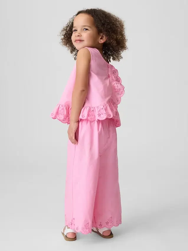 Ensemble pour bébé & enfant à volants et œillets