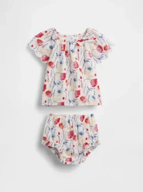 Ensemble pour bébé à motifs floraux