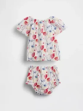 Ensemble pour bébé à motifs floraux