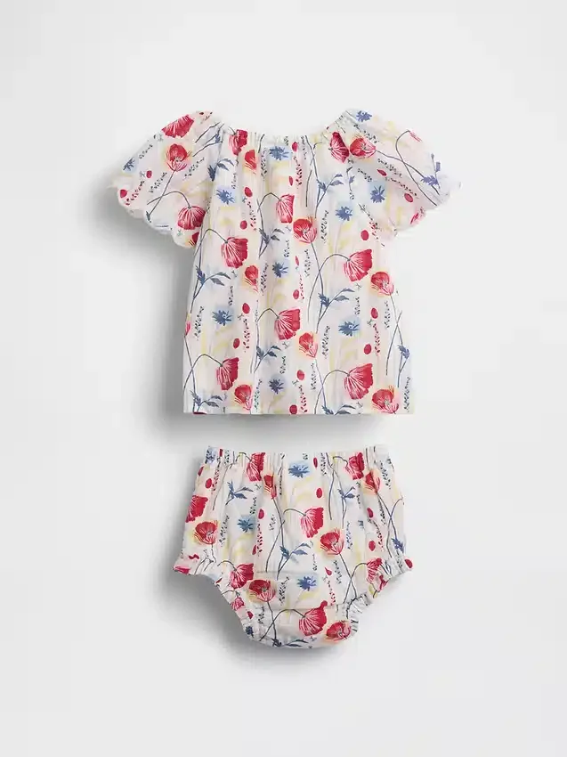 Ensemble pour bébé à motifs floraux