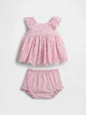 Ensemble pour bébé à œillets