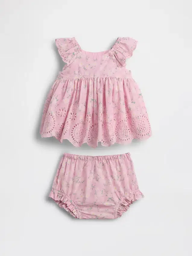 Ensemble pour bébé à œillets