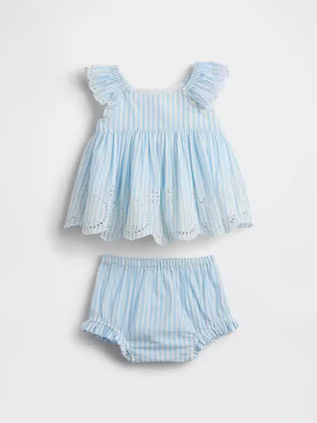 Ensemble pour bébé à œillets