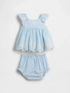 Ensemble pour bébé à œillets