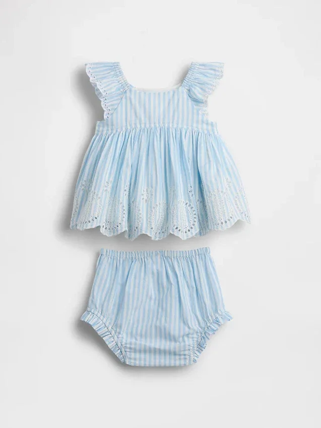 Ensemble pour bébé à œillets