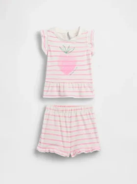 Ensemble pour bébé « Strawberry Ruffle »