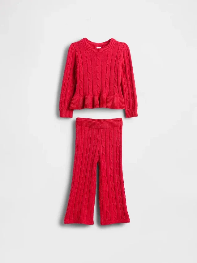 Ensemble pull en maille torsadée pour Bébé & Enfant