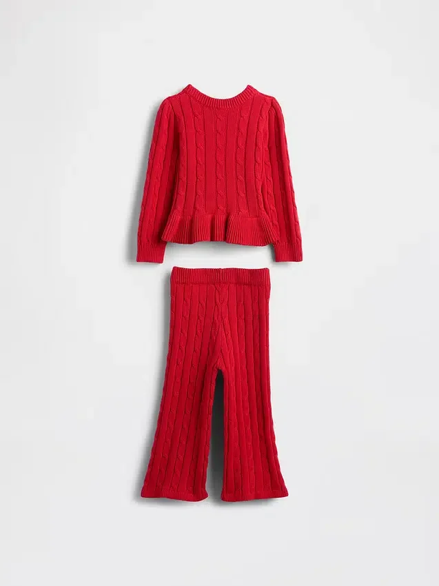 Ensemble pull en maille torsadée pour Bébé & Enfant