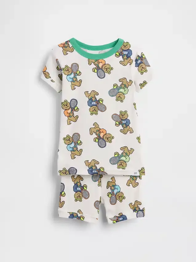 Ensemble pyjama court Brannan Bear en coton brossé bio pour Bébé & Enfant