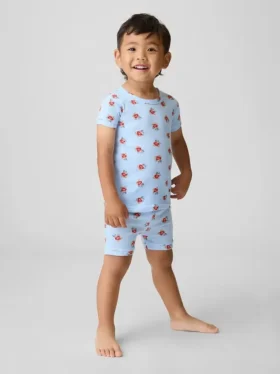 Ensemble pyjama court en coton brossé bio Brannan Bear pour Bébé & Enfant