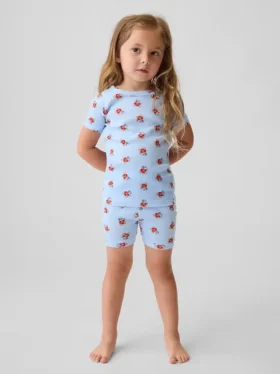 Ensemble pyjama court en coton brossé bio Brannan Bear pour Bébé & Enfant