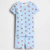 Ensemble pyjama court en coton brossé bio Brannan Bear pour Bébé & Enfant