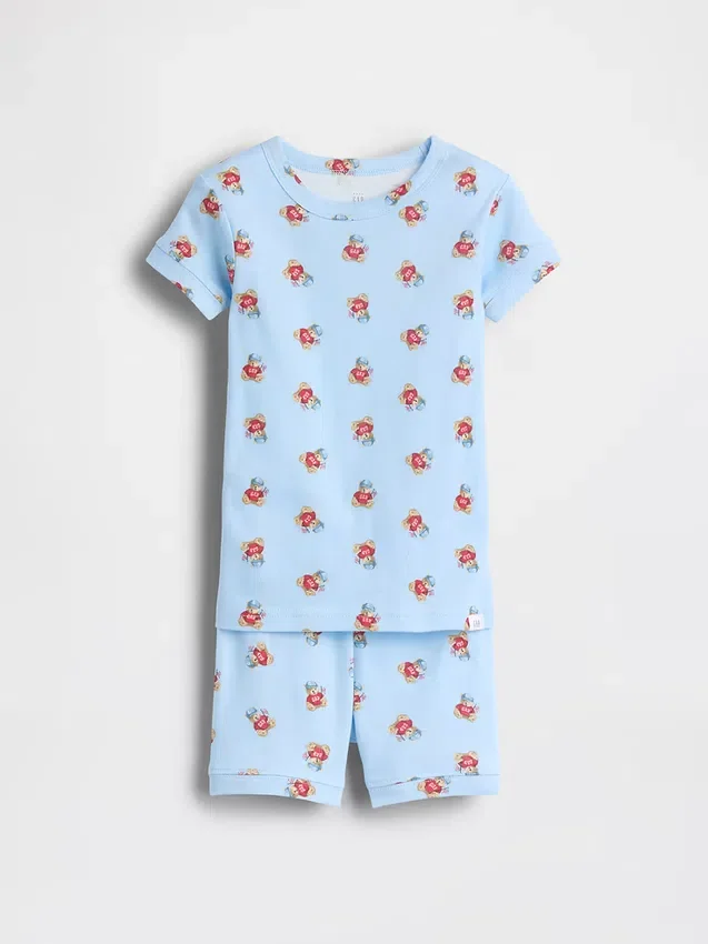 Ensemble pyjama court en coton brossé bio Brannan Bear pour Bébé & Enfant