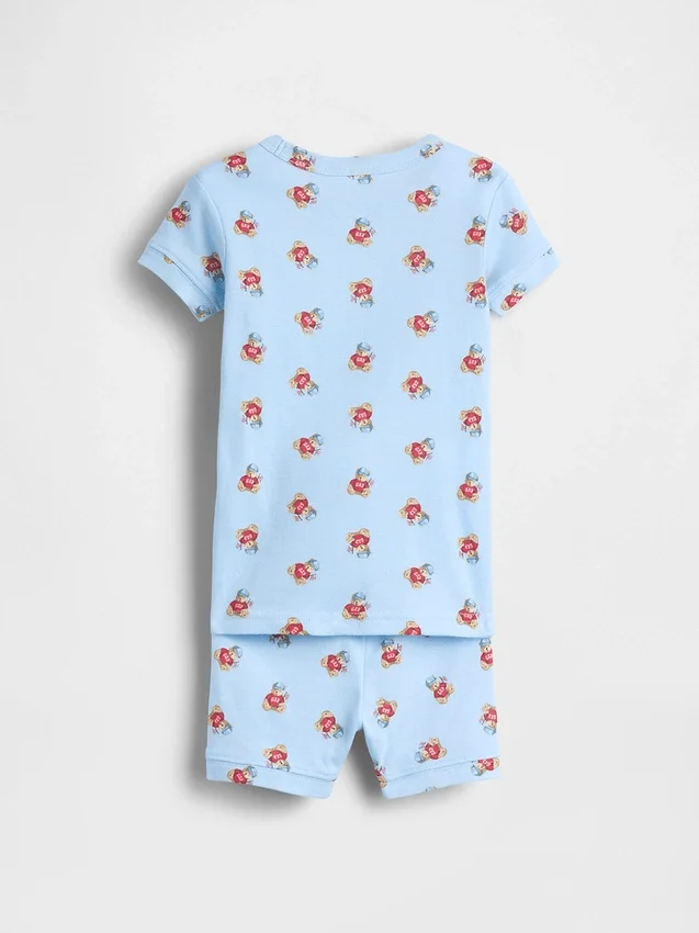 Ensemble pyjama court en coton brossé bio Brannan Bear pour Bébé & Enfant