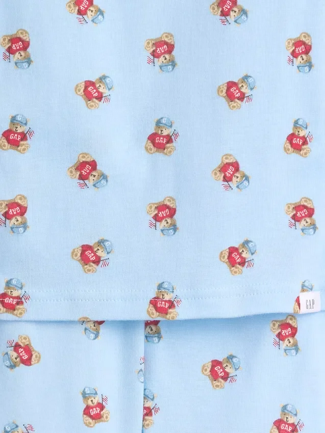 Ensemble pyjama court en coton brossé bio Brannan Bear pour Bébé & Enfant