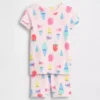 Ensemble pyjama court en coton brossé bio « Glaces » pour Bébé & Enfant