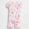 Ensemble pyjama court en coton brossé bio « Glaces » pour Bébé & Enfant