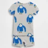 Ensemble pyjama court en coton brossé bio « Gorilla » pour Bébé & Enfant