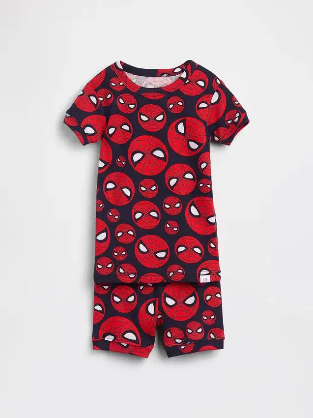 Ensemble pyjama court en coton brossé bio Marvel pour Bébé & Enfant