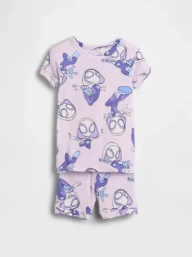Ensemble pyjama court en coton brossé bio Marvel pour Bébé & Enfant
