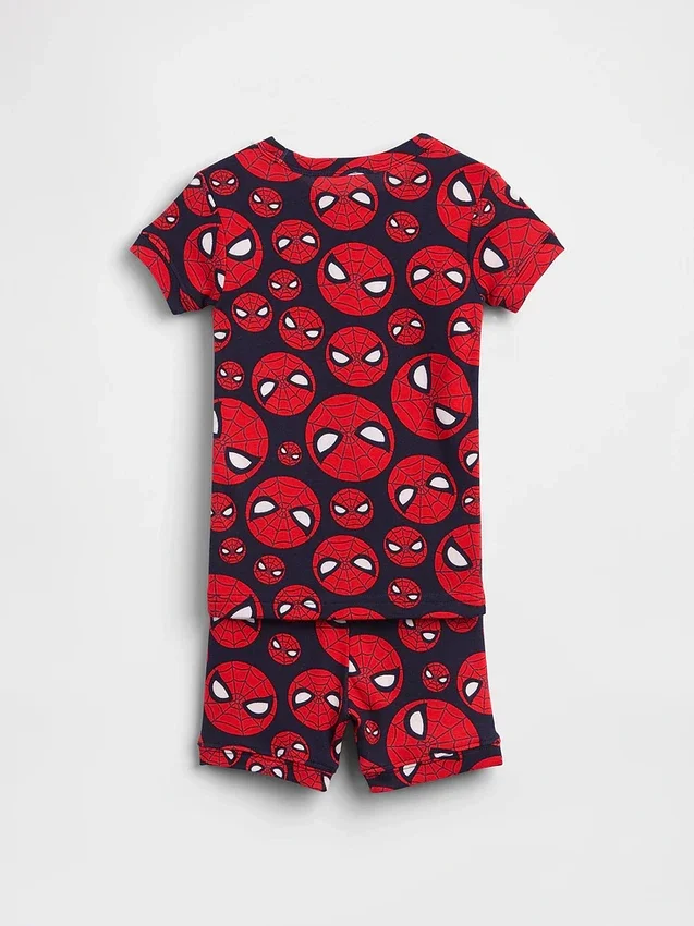 Ensemble pyjama court en coton brossé bio Marvel pour Bébé & Enfant