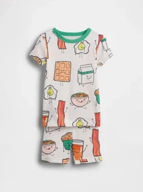 Ensemble pyjama court en coton brossé bio pour Bébé & Enfant