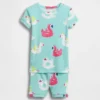 Ensemble pyjama court en coton brossé bio pour Bébé & Enfant, imprimé « Pool Float »