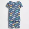 Ensemble pyjama court en coton brossé bio pour Bébé & Enfant, motif requin