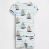 Ensemble pyjama court en coton brossé bio pour Bébé & Enfant, motif voilier