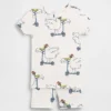 Ensemble pyjama court en coton brossé bio « Scooter Seagull » pour Bébé & Enfant