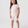 Ensemble pyjama court en coton brossé bio « Seashell » pour Bébé & Enfant