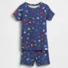 Ensemble pyjama court en coton brossé bio « Space Aliens » pour Bébé & Enfant