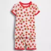 Ensemble pyjama court en coton brossé bio « Tomate » pour Bébé & Enfant