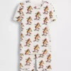 Ensemble pyjama court pour enfant en coton brossé bio « Hot Dog »