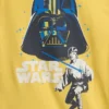 Ensemble pyjama court pour enfant Star Wars en coton brossé bio