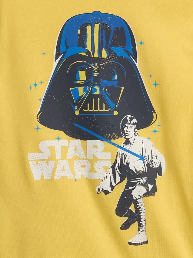 Ensemble pyjama court pour enfant Star Wars en coton brossé bio