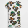 Ensemble pyjama court pour enfants et bébés en coton brossé bio Hot Wheels