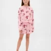 Ensemble pyjama court recyclé pour enfants