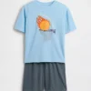 Ensemble pyjama court recyclé pour enfants