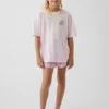Ensemble pyjama court recyclé pour enfants