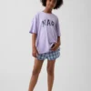 Ensemble pyjama court recyclé pour enfants