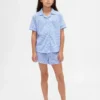 Ensemble pyjama court recyclé pour enfants