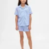 Ensemble pyjama court recyclé pour enfants