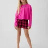 Ensemble pyjama court recyclé pour enfants