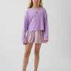 Ensemble pyjama court recyclé pour enfants