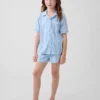Ensemble pyjama court recyclé pour enfants
